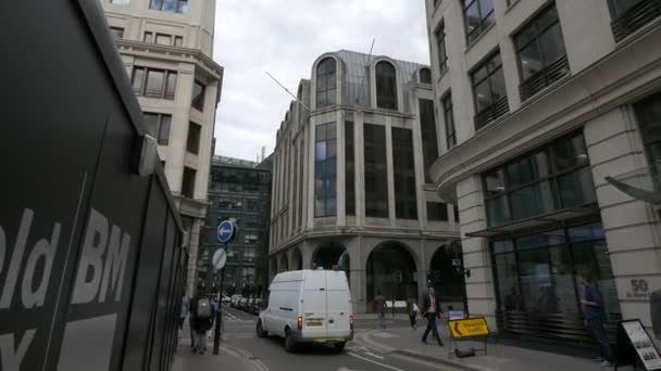 Londra Daki Mary Axe Caddesi — Stok video