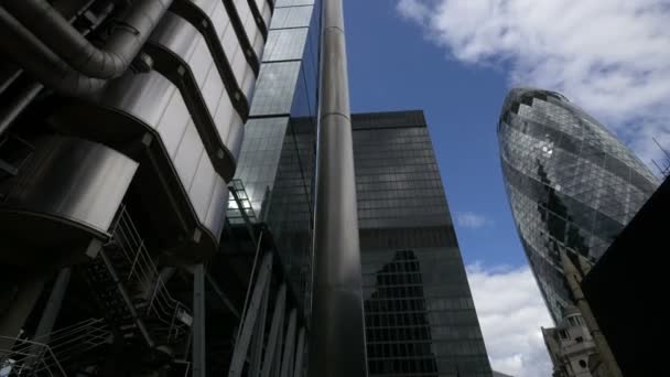 Moderne Gebouwen Londen — Stockvideo