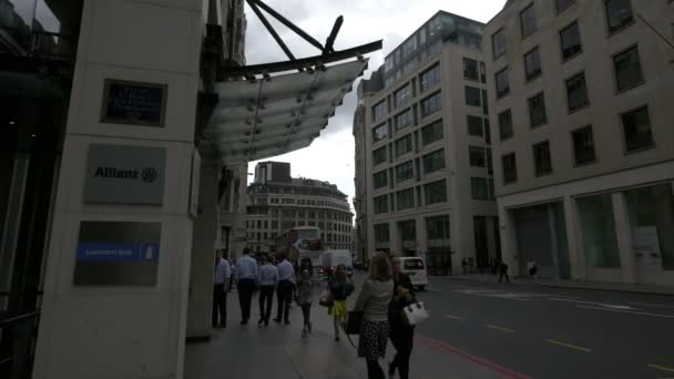 Calle Fenchurch Londres — Vídeos de Stock