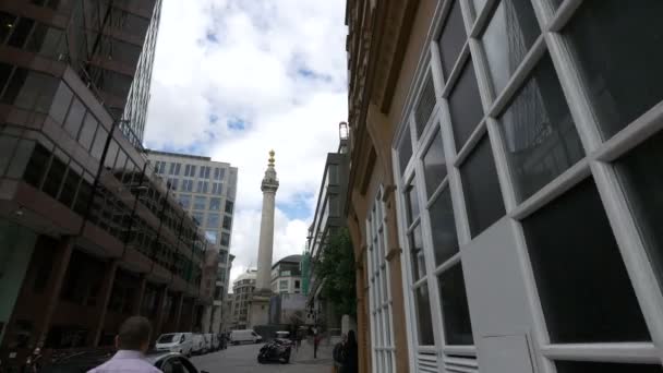 Monumento Grande Fogo Londres — Vídeo de Stock