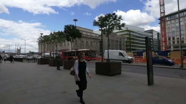 Улица Короля Уильяма Лондоне — стоковое видео