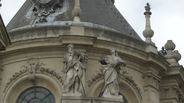 Αγάλματα Διακόσμησης Στο Chteau Versailles — Αρχείο Βίντεο