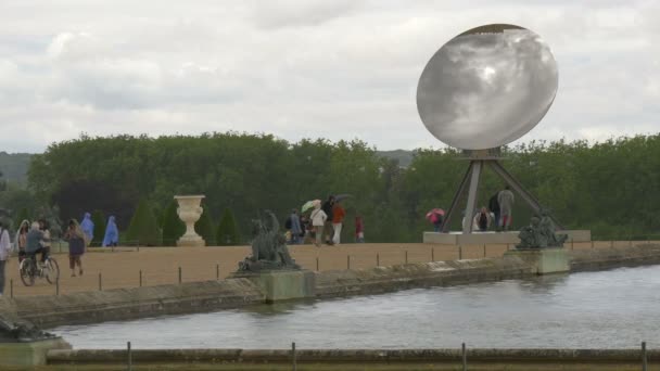 Himmelspegeln Versailles Trädgårdar — Stockvideo