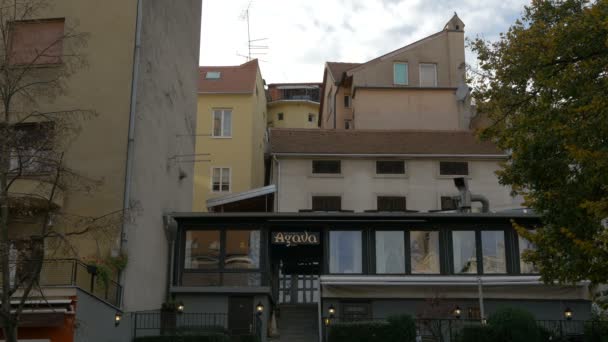 Edificios Calle Ciudad — Vídeo de stock