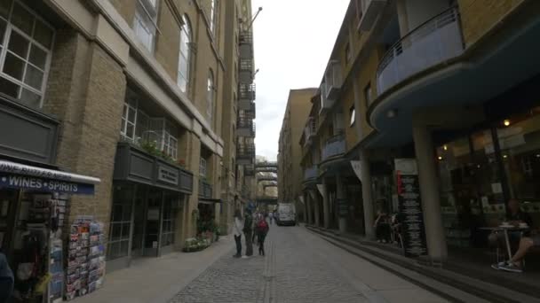 Shad Thames Street Лондон — стоковое видео