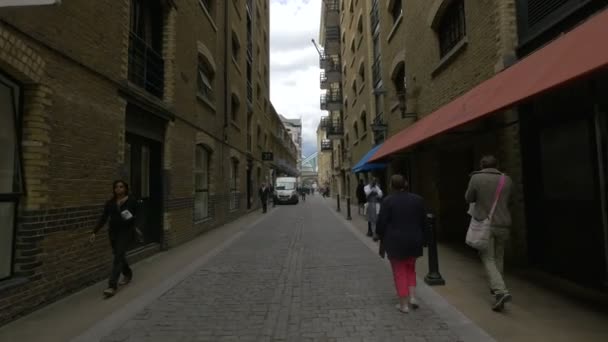 Shad Thames Street Londres — Vídeos de Stock