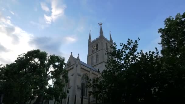 Torre Della Cattedrale Southwark Londra — Video Stock