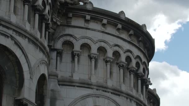 サクレ カー大聖堂の列とアーチ — ストック動画