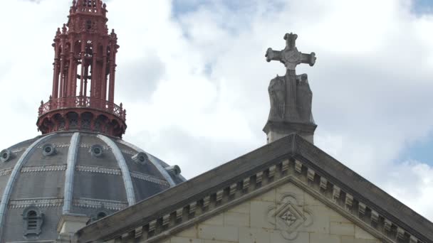 Cruz Cúpula Iglesia San Agustín — Vídeo de stock