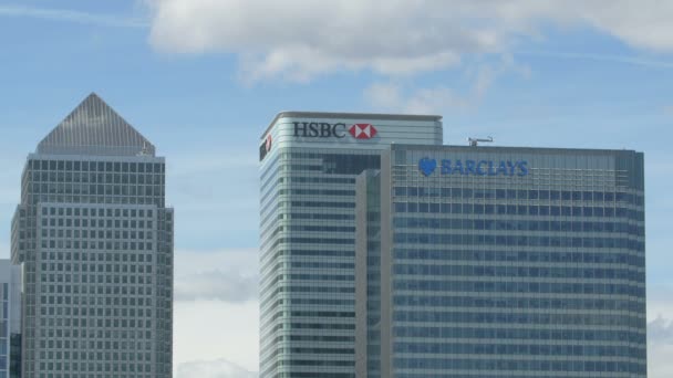 Hsbc Bank Barclays Bank Londyn — Wideo stockowe