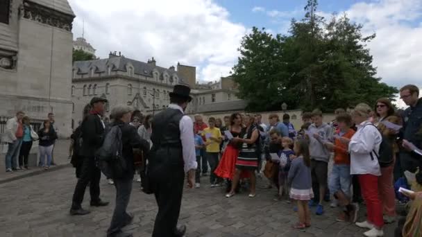 Musicians Singing Audience — Stock Video