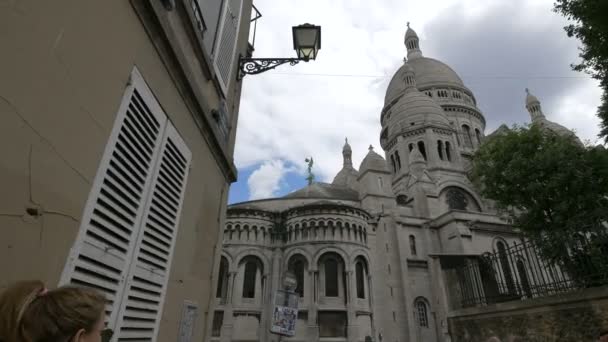 Basílica Del Sacr Cur París Concepto Viaje — Vídeos de Stock