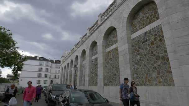 Promenade Rue Azais Près Basilique Sacr Cur — Video
