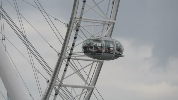 Primer Plano Cabina London Eye — Vídeos de Stock