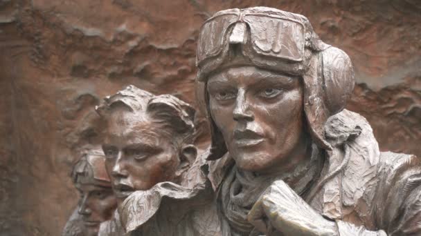 Sculptures Pilots Goggles — Vídeo de stock