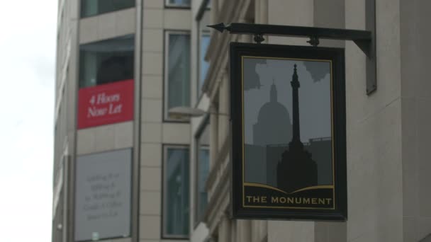 Monument Sign Travel Concept — Stock Video