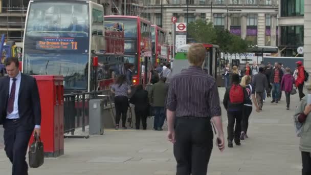 Londra Trafik Vardı — Stok video