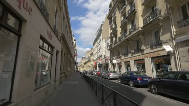 Rue Victor Cousin Parijs — Stockvideo