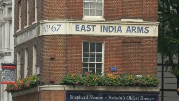 Pub East India Arms — Video Stock
