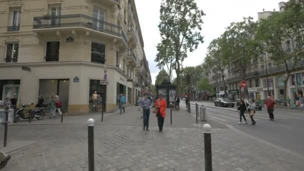 Boulevard Saint Michel Parijs — Stockvideo