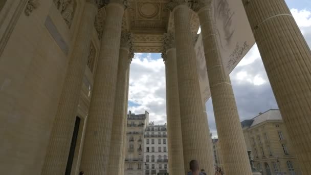 Corinthian Columns Panthon Paris — Stock Video