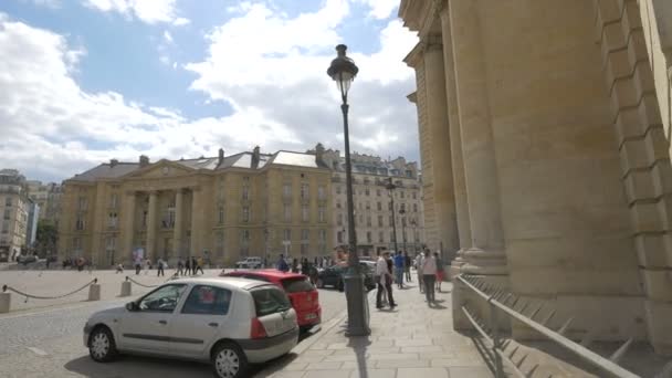 Place Pantheon Paříži — Stock video
