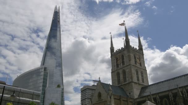 Shard Cattedrale Southwark — Video Stock