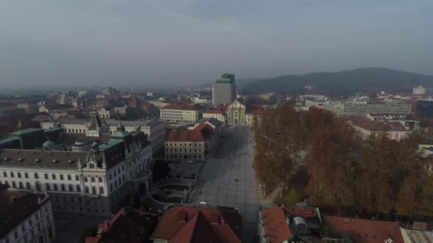 Luchtfoto Van Het Congresplein Gebouwen — Stockvideo