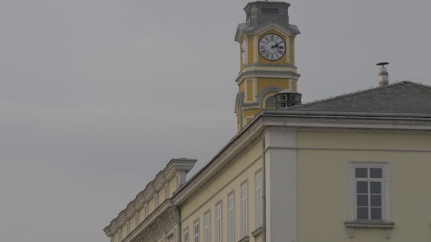Clock Tower Top Train Station — Wideo stockowe