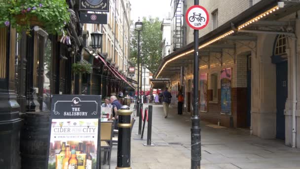 Die Saint Martin Lane London — Stockvideo