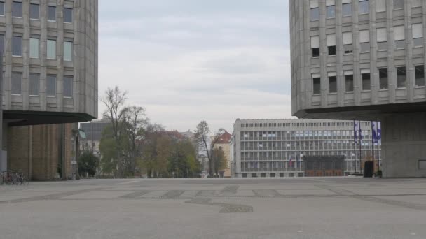Republikové Náměstí Lublani — Stock video
