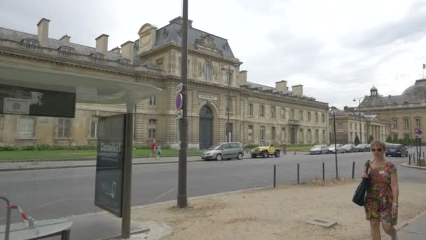 巴黎的军事学院 — 图库视频影像