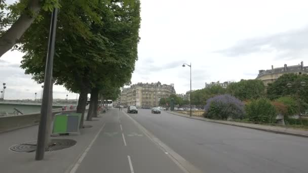 Uitzicht Straat Parijs — Stockvideo
