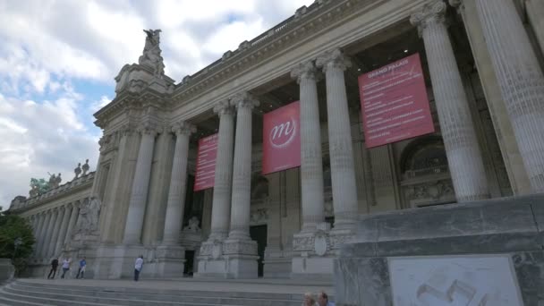 Eingang Zum Grand Palais — Stockvideo