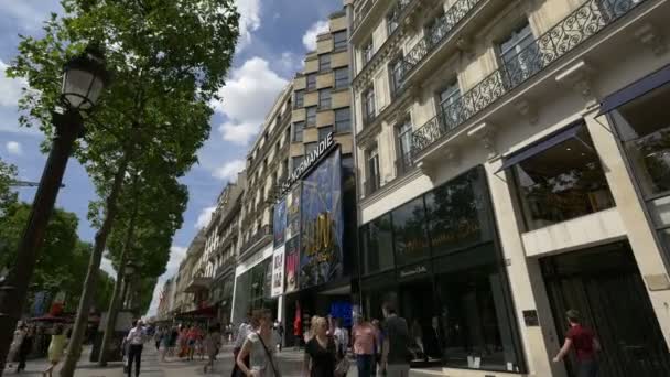 Champs Elysees Deki Lido Paris Tiyatrosu — Stok video