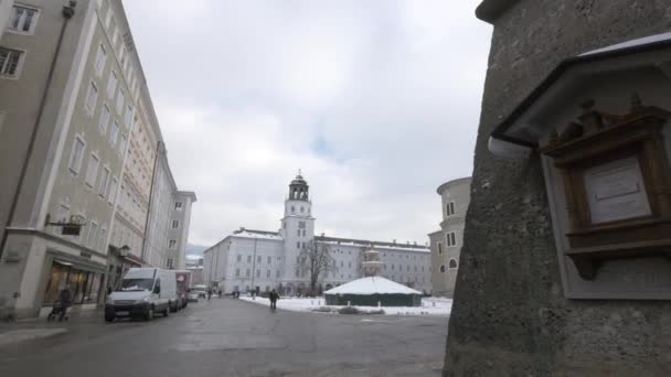 Residenzplatz Catedral Salzburgo — Vídeos de Stock
