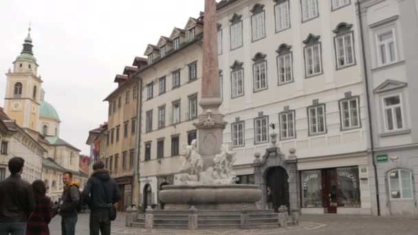 Vue Plongeante Fontaine Robba — Video