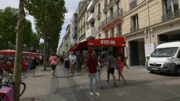 Madrigal Restaurant Avenue Des Champs Elysees — Stock Video