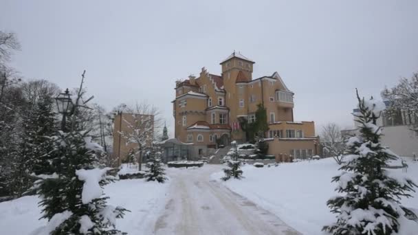 Villa Dia Inverno — Vídeo de Stock
