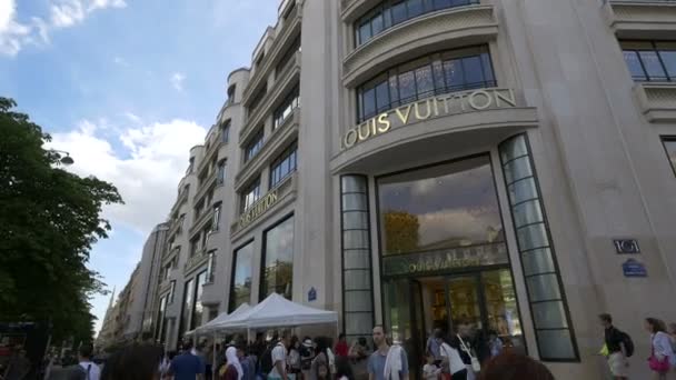 Tienda Louis Vuitton Avenue George París — Vídeos de Stock