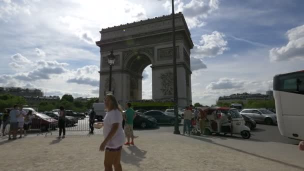 Friedlandlaan Arc Triomphe — Stockvideo