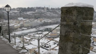 Salzburg bir kış günü görüldü 