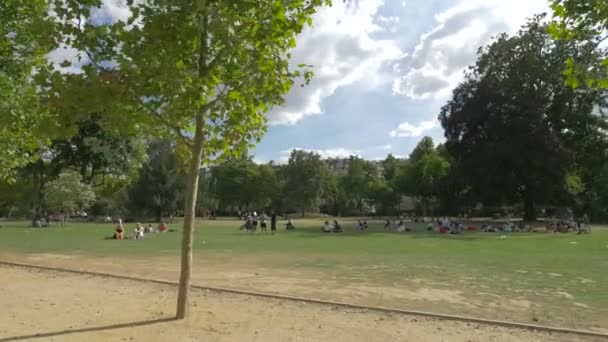 Tempo Lazer Champ Mars Paris — Vídeo de Stock