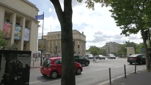 Place Trocadero Paris — Vídeos de Stock
