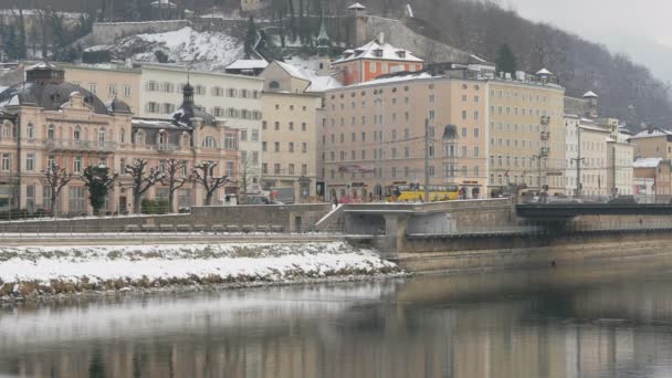 Salzburg Kış Zamanı — Stok video