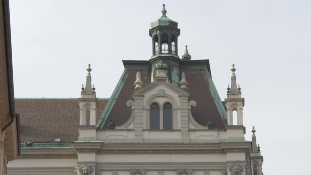 Atap Gedung Universitas Ljubljana — Stok Video