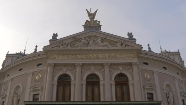 Slowenisches Nationaltheater Oper Und Ballett — Stockvideo