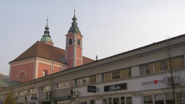 Franciscan Church Seen Building — Stock Video