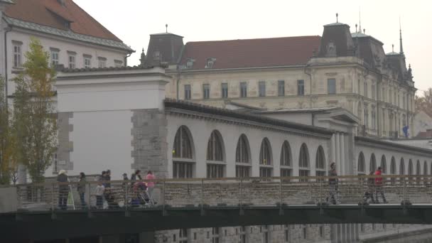 Most Rzeźnicki Przy Rynku Centralnym — Wideo stockowe