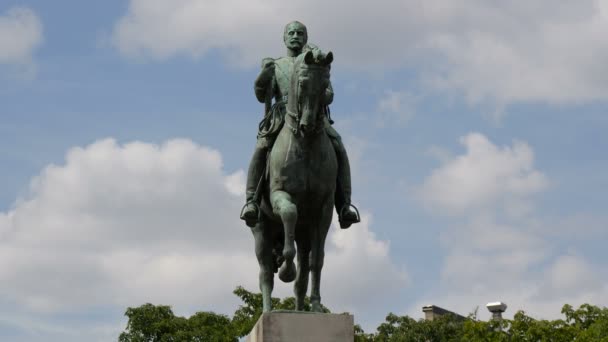 Статуя Фердинанда Фоха — стокове відео